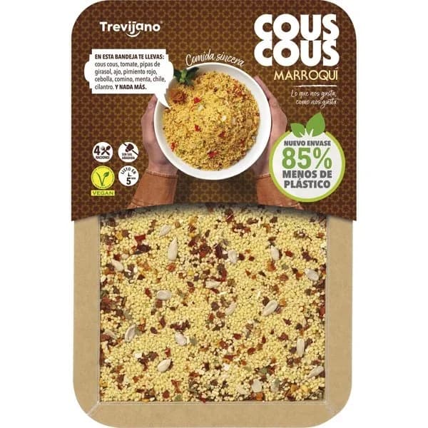 Cous cous marroquí Trevijano bandeja 300 g - 0.3 kg - Imagen del producto en Findit