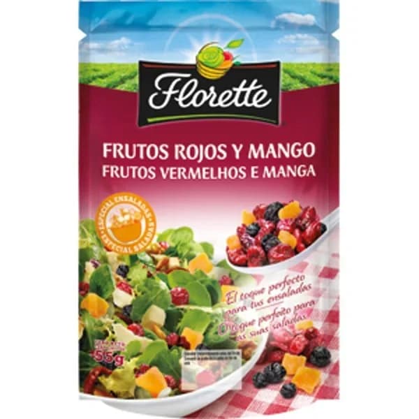 Frutos rojos y mando para ensalada Florette 55 g - 0.06 kg - Imagen del producto en Findit