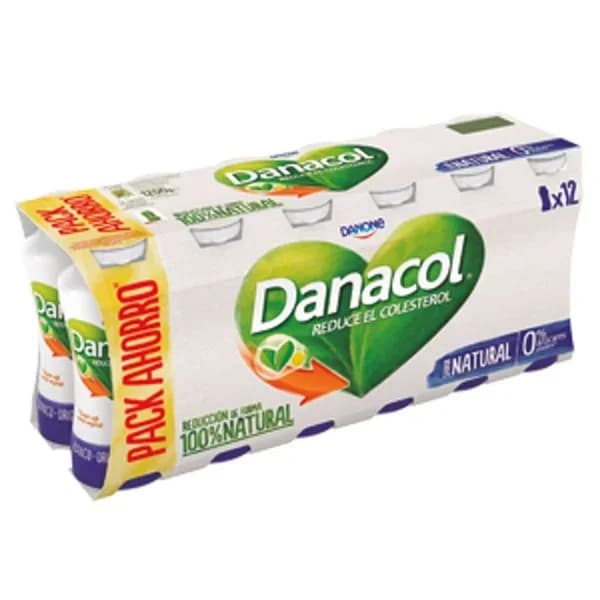 Yogur Líquido Danacol Natural 12UD - 1.2 kg - Imagen del producto en Findit