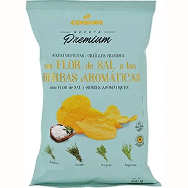 Patatas Fritas Flor de Sal con Hierbas Aromáticas - 0.15 kg - Imagen del producto en Findit