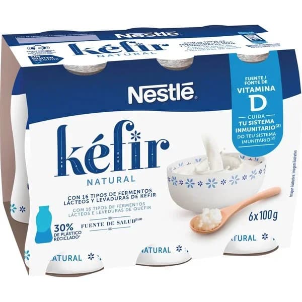 Kéfir Natural Pack 6 Unidades - 0.6 kg - Imagen del producto en Findit