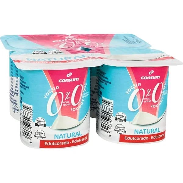 Yogur 00% Natural Edulcorado 4 Unidades - 0.5 kg - Imagen del producto en Findit