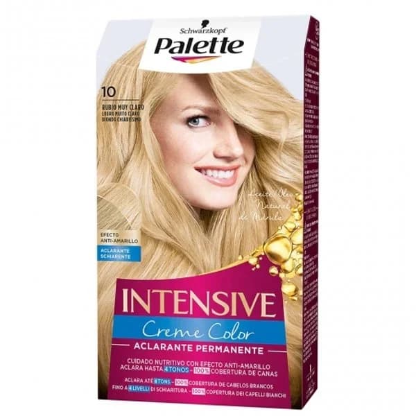 Tinte rubio muy claro nº10 Palette caja 1 unidad - 1 ud - Imagen del producto en Findit
