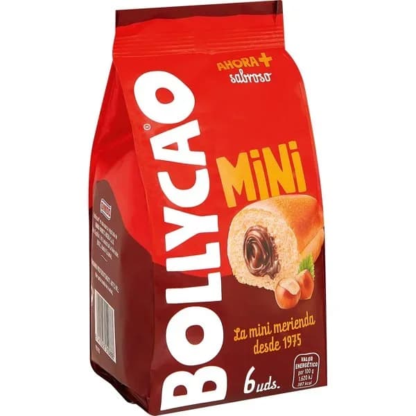 Bollito relleno de cacao mini Bollycao sin aceite de plama 6 ud. - 1 ud - Imagen del producto en Findit