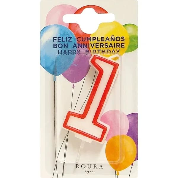 Vela Cumpleaños 1 - 0.45 kg - Imagen del producto en Findit