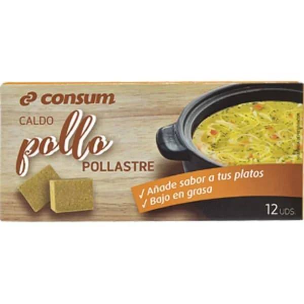 Caldo de Pollo 12 Pastillas - 0.12 kg - Imagen del producto en Findit