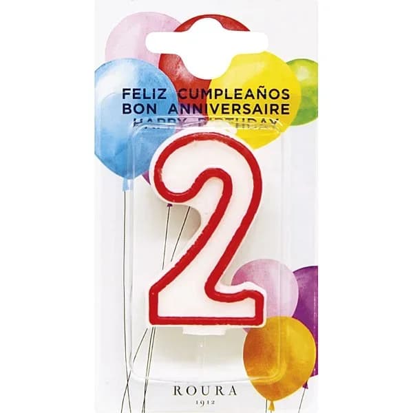 Vela Cumpleaños 2 - 0.45 kg - Imagen del producto en Findit