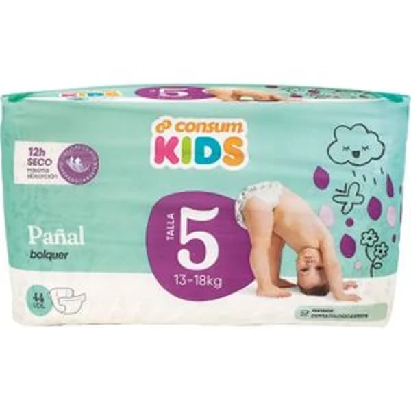 Pañales Bebe Talla 5 13 - 18 Kg - 44.25 ud - Imagen del producto en Findit