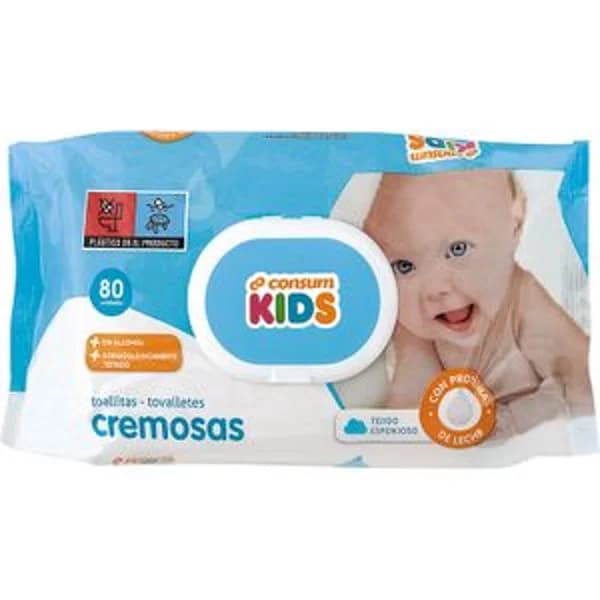 Toallitas Infantiles Cremosas - 79.5 ud - Imagen del producto en Findit