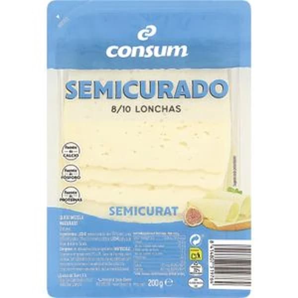 Queso Mezcla Semi Lonchas - 0.2 kg - Imagen del producto en Findit