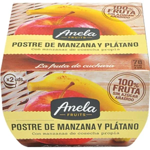 Compota de  Manzana y Plátano Pack de 2 - 0.2 kg - Imagen del producto en Findit