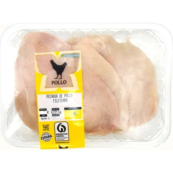 Filetes Pechuga Pollo - 0.6 kg - Imagen del producto en Findit