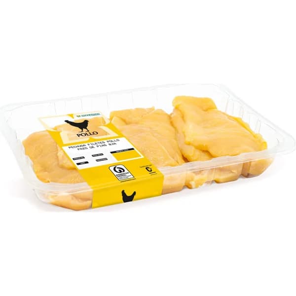 Filetes Pechuga Pollo 50% Maíz - 0.55 kg - Imagen del producto en Findit