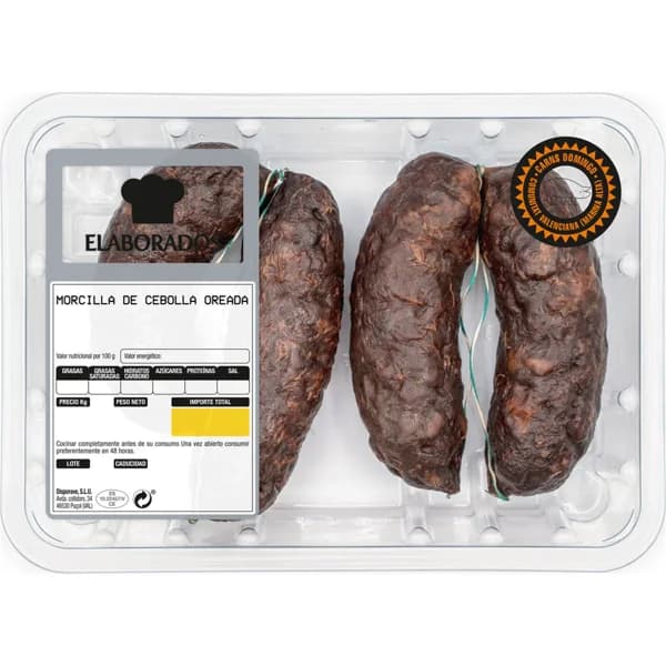 Morcilla Cebolla Oreada - 0.25 kg - Imagen del producto en Findit