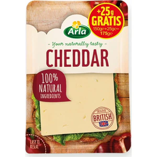Queso Cheddar Lonchas - 0.13 kg - Imagen del producto en Findit