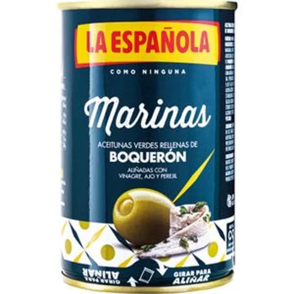 Aceitunas Rellenas de Boquerón Lata - 0.13 kg - Imagen del producto en Findit
