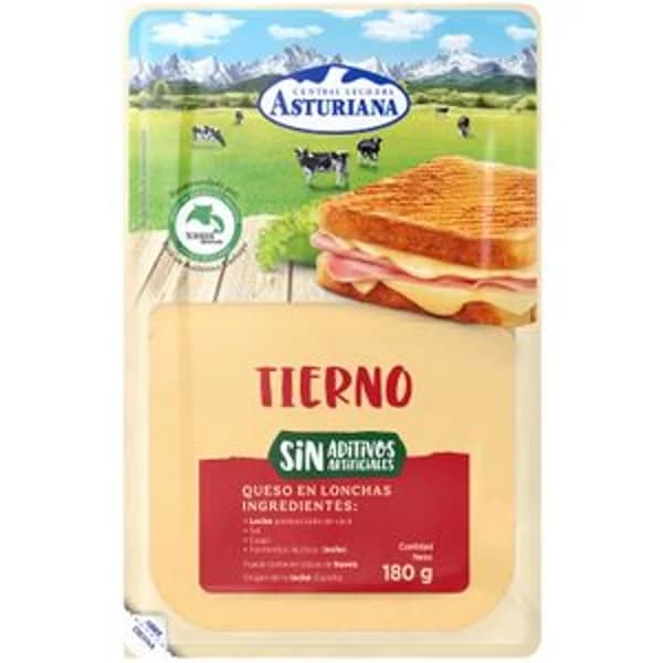 Queso Tierno Lonchas - 0.18 kg - Imagen del producto en Findit