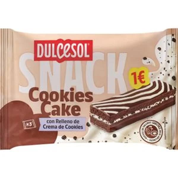 Snack Cookies Cake 3 Unidades - 0.11 kg - Imagen del producto en Findit