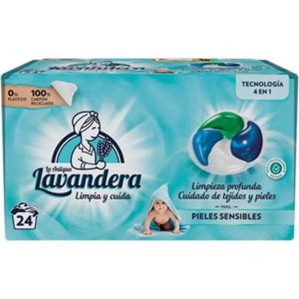 Detergente Capsulas Pieles Sensibles - 19.19 ud - Imagen del producto en Findit