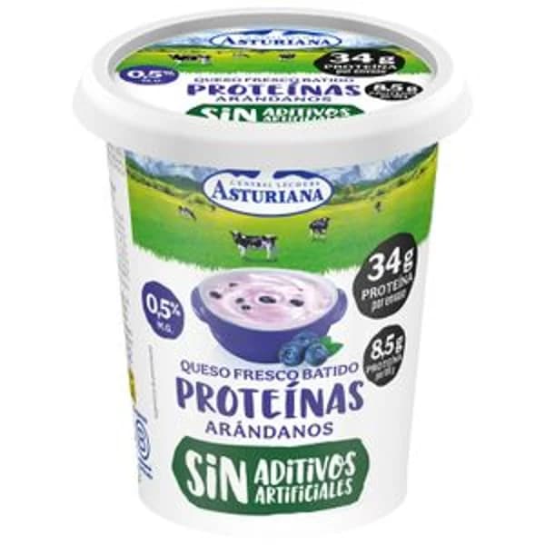 Queso Fresco Batido Proteína con Arándanos - 0.4 kg - Imagen del producto en Findit