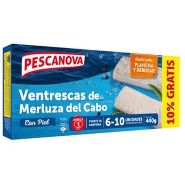 Ventrescas de Merluza Del Cabo - 0.36 kg - Imagen del producto en Findit