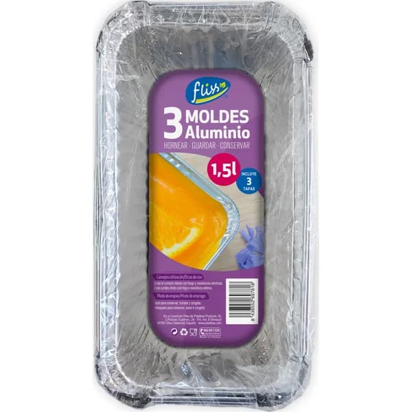 Molde Aluminio + Tapa 1,5L. - 2.99 ud - Imagen del producto en Findit