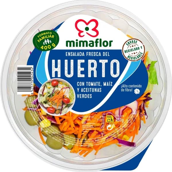 Ensalada del Huerto (Base Vegetal, Tomate, Maiz, Z - 0.4 kg - Imagen del producto en Findit