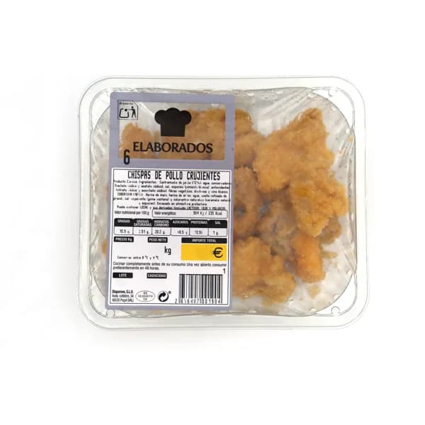 Chispas Pollo Crujientes - 0.25 kg - Imagen del producto en Findit