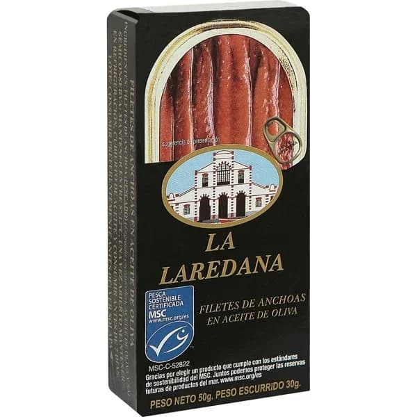 Filete Anchoa Cantábrico en Aceite Oliva MSC - 0.03 kg - Imagen del producto en Findit