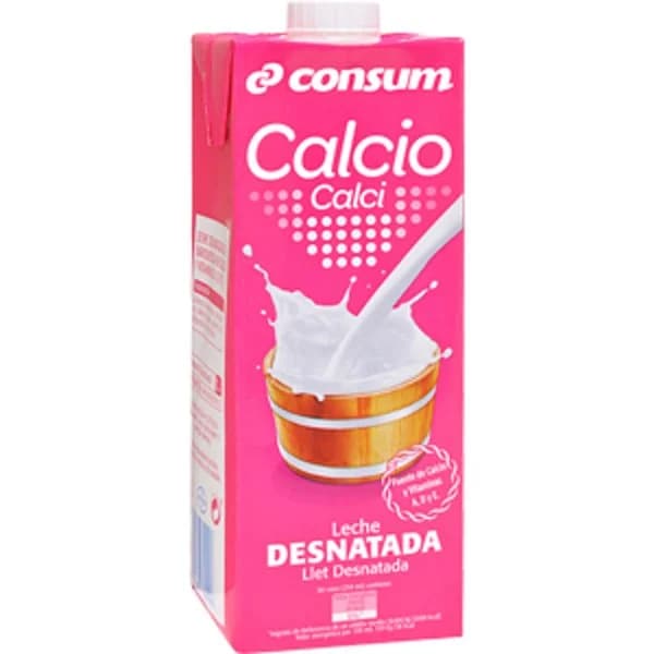 Leche Calcio Desnatada. Brik - 1 l - Imagen del producto en Findit