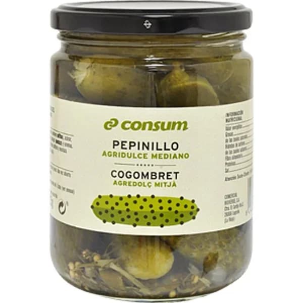 Pepinillos Agridulces Frasco - 0.23 kg - Imagen del producto en Findit