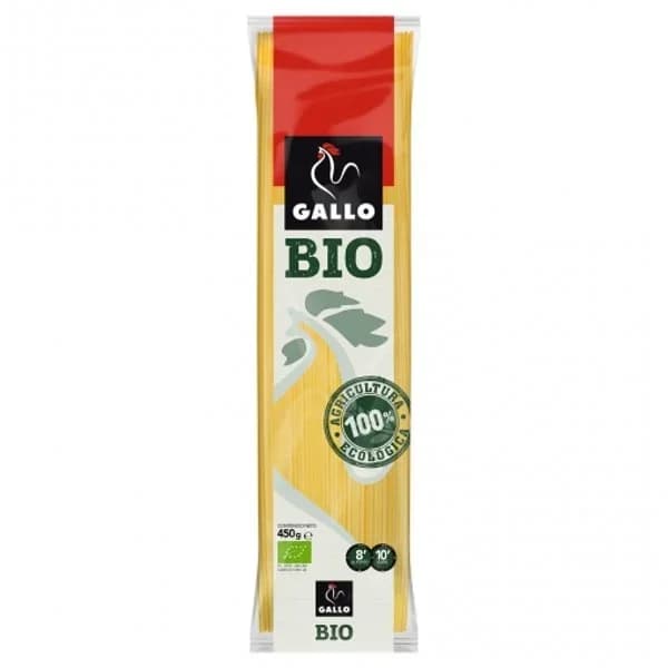 Spaghetti Nº 3 bio GALLO, paquete 450 g - 0.45 kg - Imagen del producto en Findit