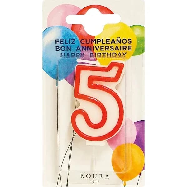 Vela Cumpleaños 5 - 0.09 kg - Imagen del producto en Findit