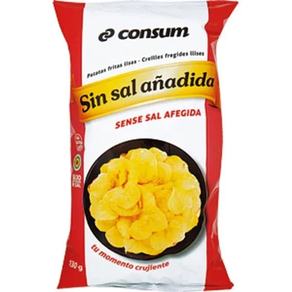 Patatas Fritas Sin Sal Añadida Bolsa - 0.13 kg - Imagen del producto en Findit