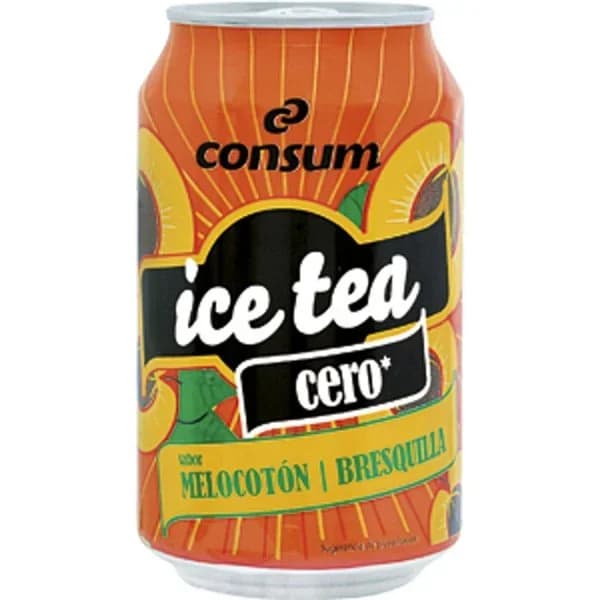 Refresco Té Melocotón Cero Lata - 0.33 l - Imagen del producto en Findit