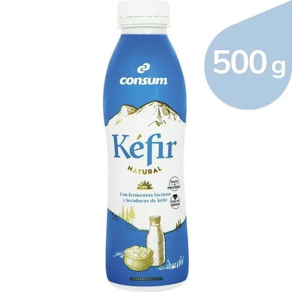 Kéfir Natural Líquido - 0.5 kg - Imagen del producto en Findit