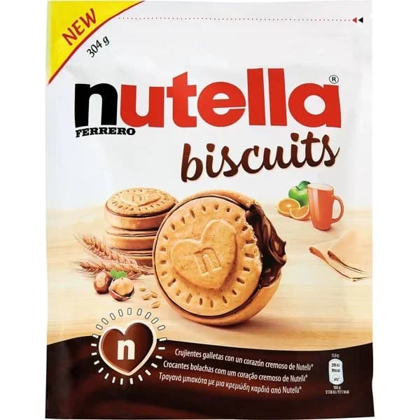 Galleta biscuit NUTELLA, bolsa 304 g - 0.3 kg - Imagen del producto en Findit