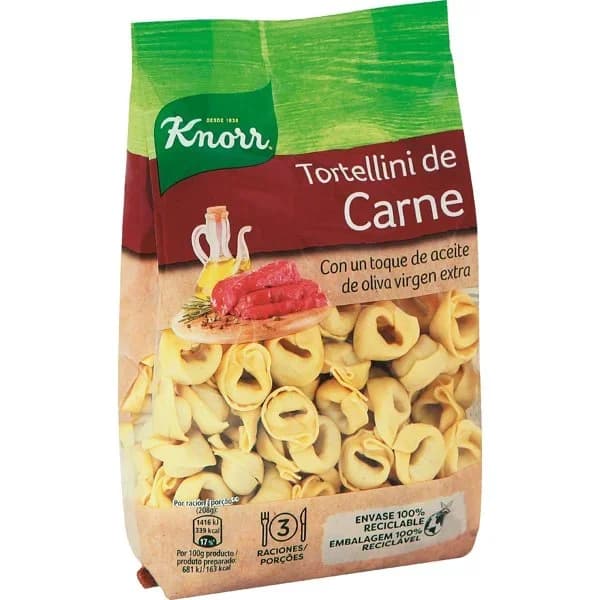 Tortellini con carne KNORR, paquete 250 G - 0.25 kg - Imagen del producto en Findit