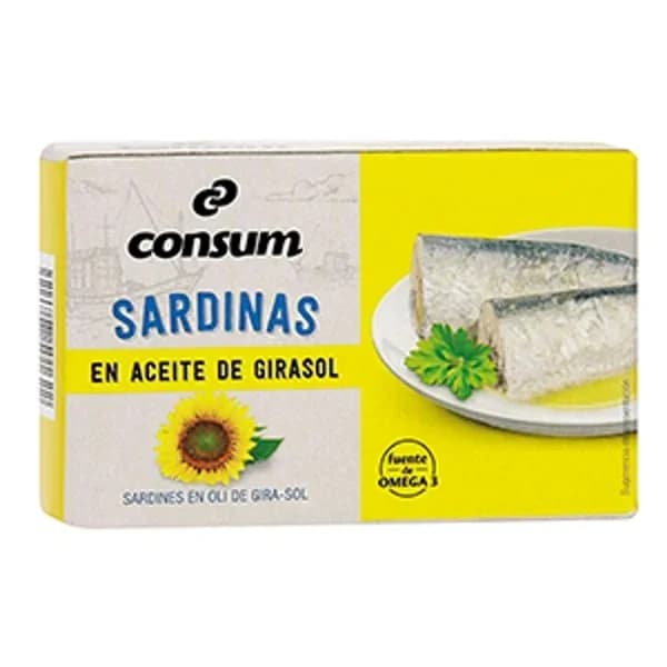 Sardina en Aceite Girasol Lata - 0.08 kg - Imagen del producto en Findit