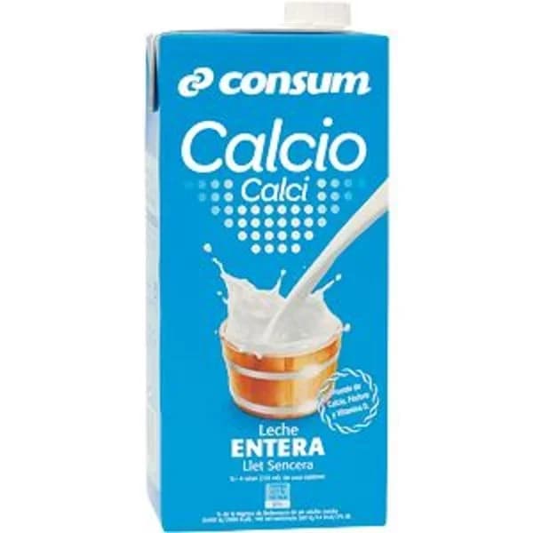 Leche Calcio Entera Brik - 1 l - Imagen del producto en Findit