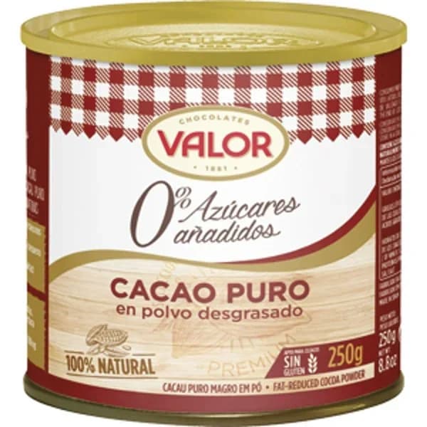 Cacao puro VALOR, lata 250 g - 0.25 kg - Imagen del producto en Findit