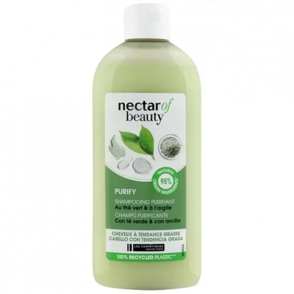 Champú purificante con té verde & arcilla Nectar Of Beauty Les Cosmétiques 400 ml. - 0.4 l - Imagen del producto en Findit