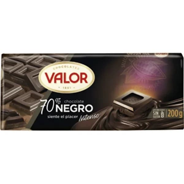 Chocolate Negro 70% Tableta 200G - 0.2 kg - Imagen del producto en Findit