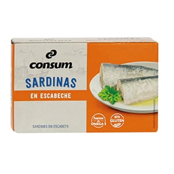 Sardinas en Escabeche Lata - 0.08 kg - Imagen del producto en Findit