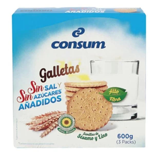 Galletas sin Sal y sin Azúcar - 0.6 kg - Imagen del producto en Findit