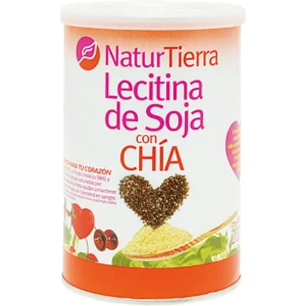 Lecitina de soja + chia NATURTIERRA, lata 200 g - 0.2 kg - Imagen del producto en Findit