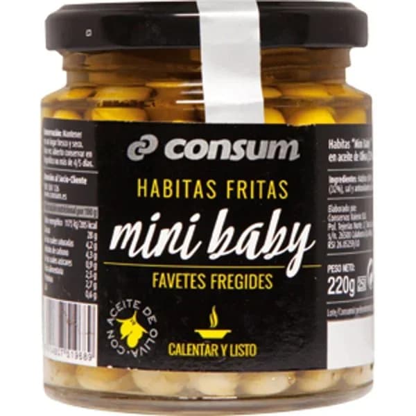 Habitas Fritas Baby. Frasco - 0.14 kg - Imagen del producto en Findit
