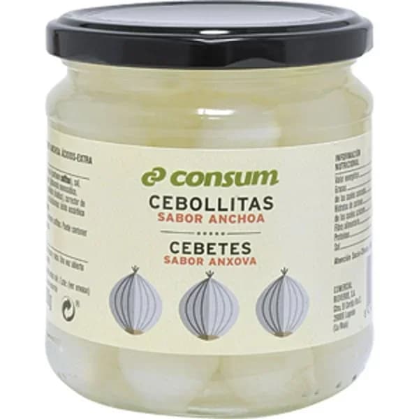 Cebollitas Sabor Anchoa Tarro - 0.2 kg - Imagen del producto en Findit
