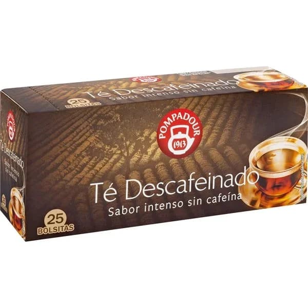 Té descafeinado POMPADOUR, caja 25 sobres - 25 ud - Imagen del producto en Findit