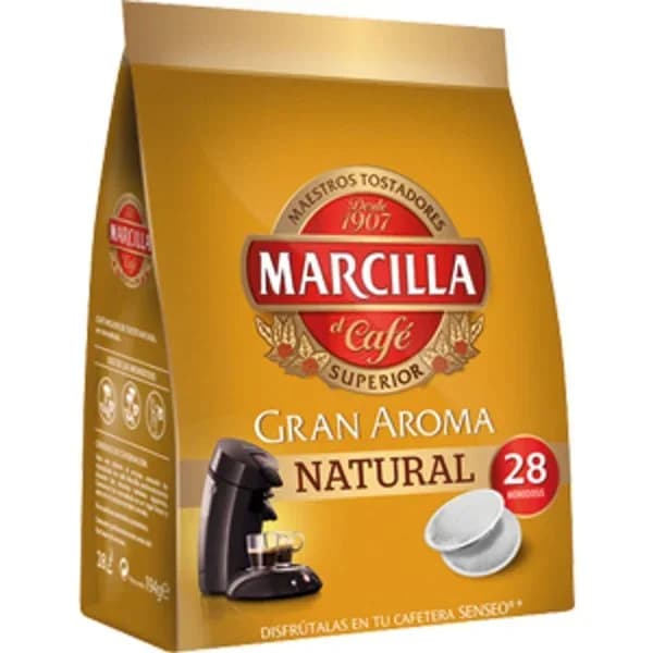 Café natural MARCILLA, paquete 28 uds - 28 ud - Imagen del producto en Findit